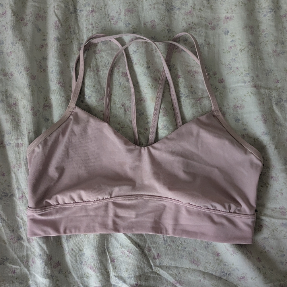 All in Motion Pink Strappy Sports Bra